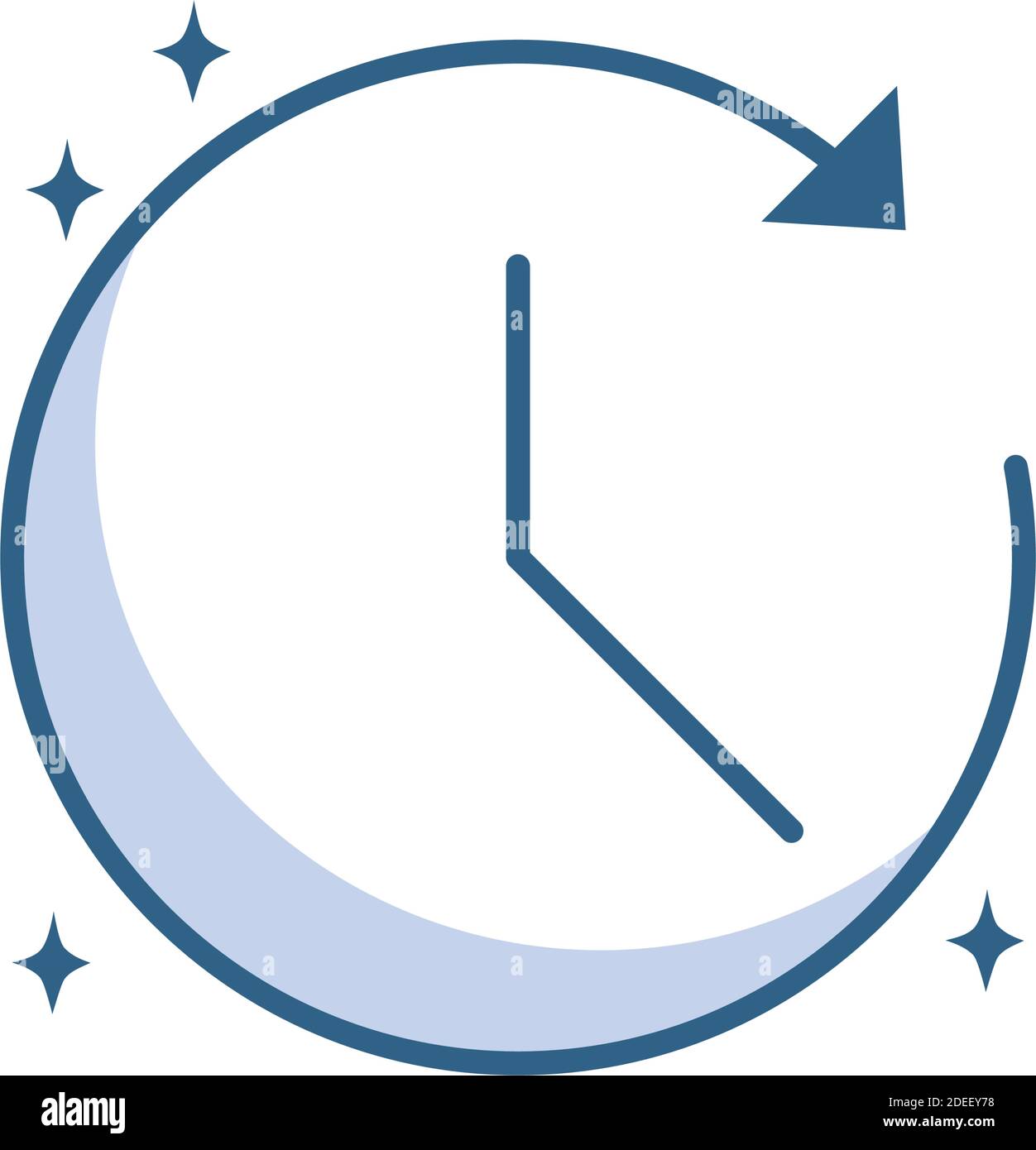 clock all time vector illustration line style icon Stock Vector Image ...