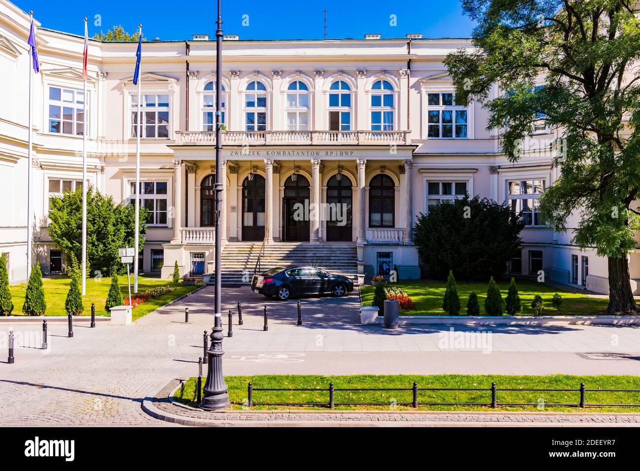 Rembieliński Palace, design by Franciszek M. Lanci. Headquarters of Polish Society of War Veterans and Former Political Prisoners. Warsaw, Poland, Eur Stock Photo