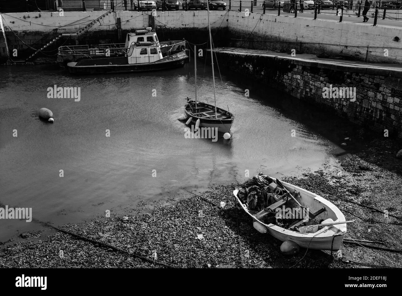 Aerial view sail boats Black and White Stock Photos & Images - Alamy