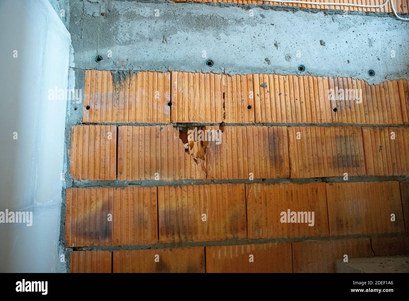 building a house, close-ups of construction errors Stock Photo - Alamy