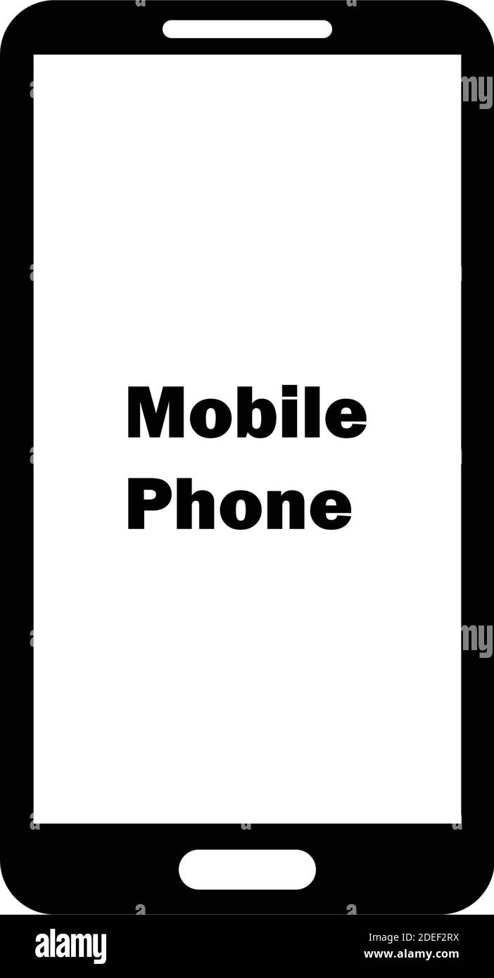 mobile phone logo vector icon template design Stock Vector