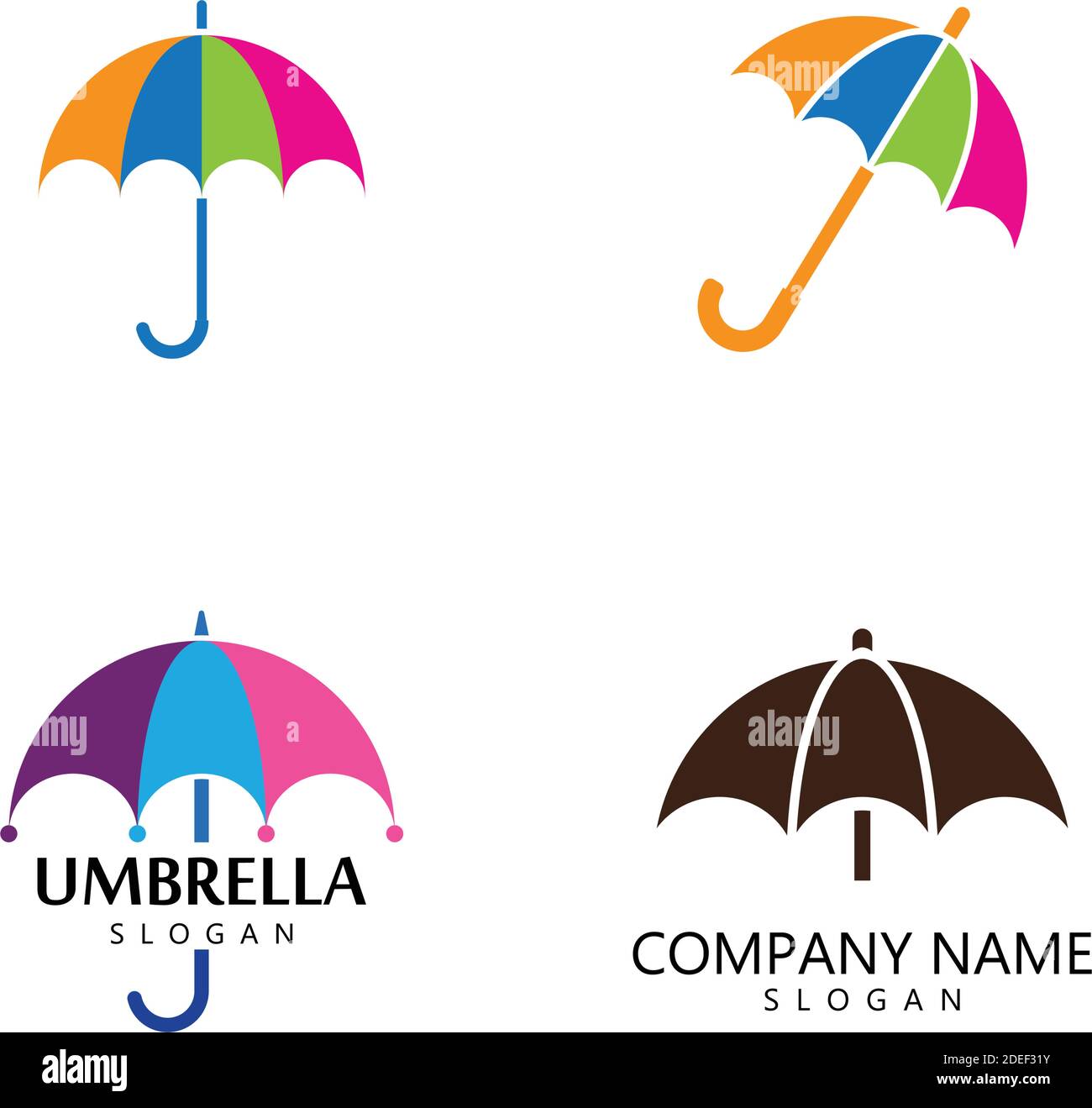 umbrella logo vector template Stock Vector Image & Art Alamy