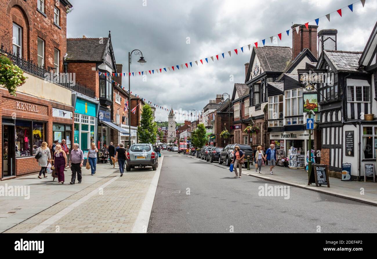 Leek town centre and market Staffordshire United Kingdom Stock Photo ...