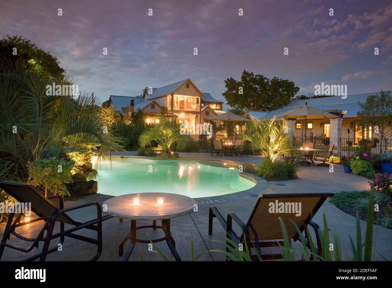 Texas Home with Pool Stock Photo - Alamy