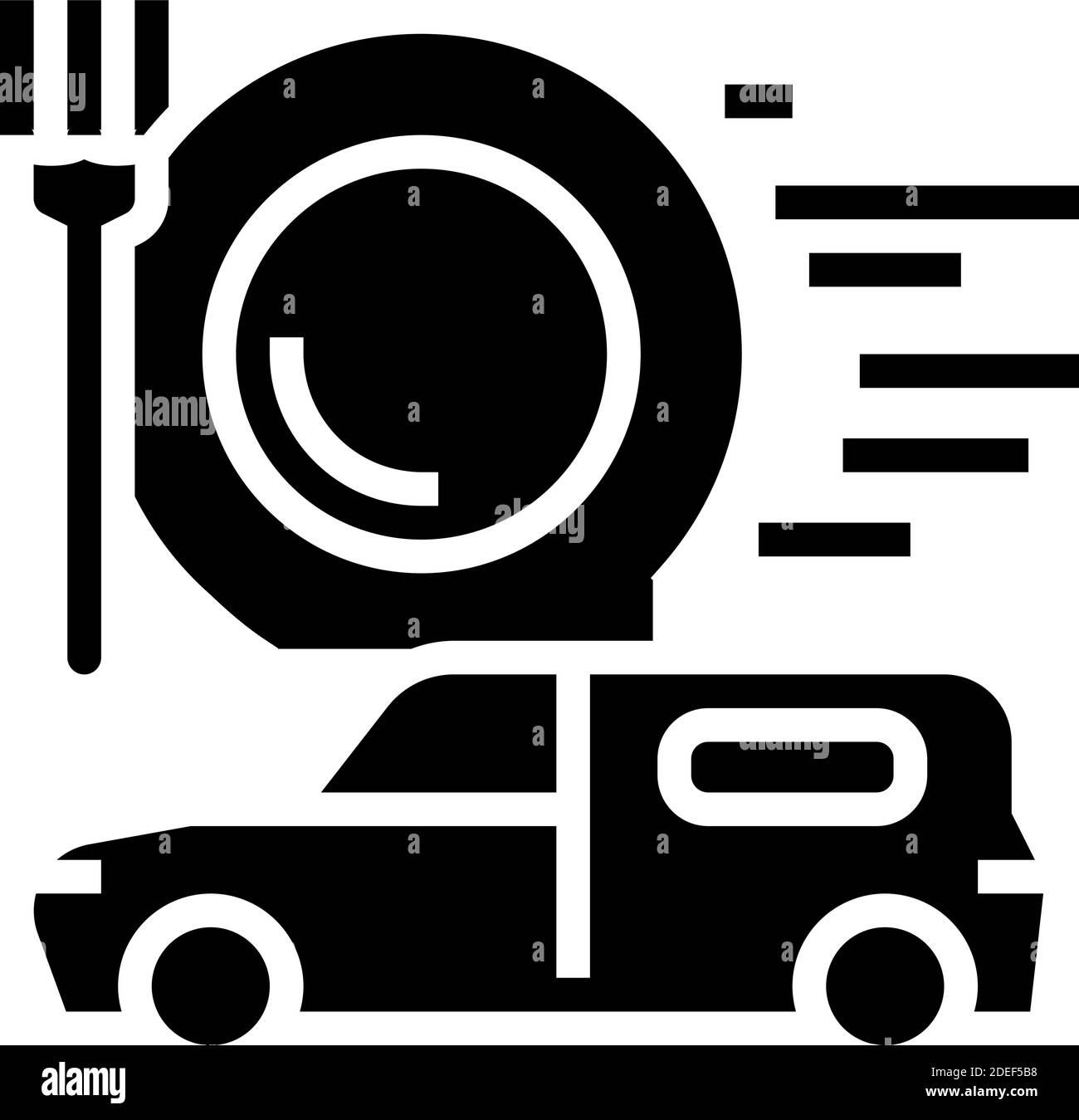 food delivery glyph icon vector illustration Stock Vector Image & Art ...
