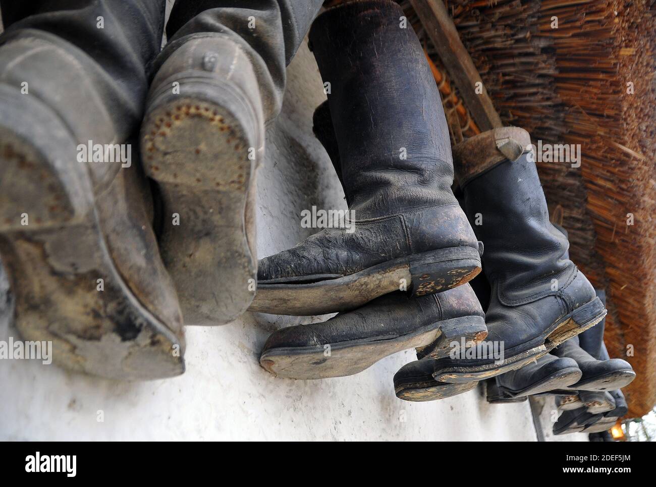 boots, old farmhouse, star castle, Csillagvár, Balatonszentgyörgy, Somogy  county, Hungary, Magyarország, Europe Stock Photo - Alamy