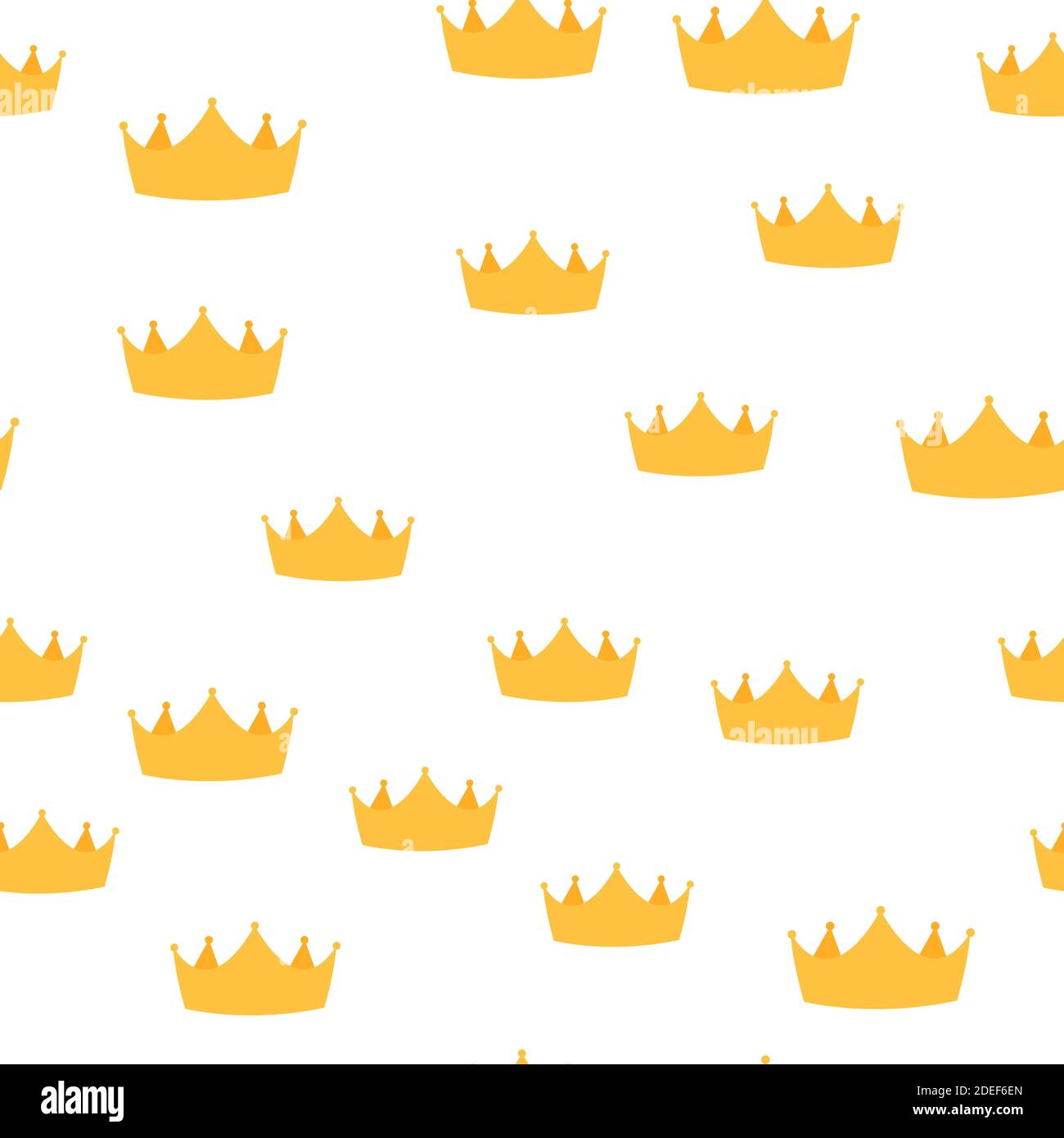 Princess Golden Crown Royal Vintage Luxury Seamless Pattern Background ...