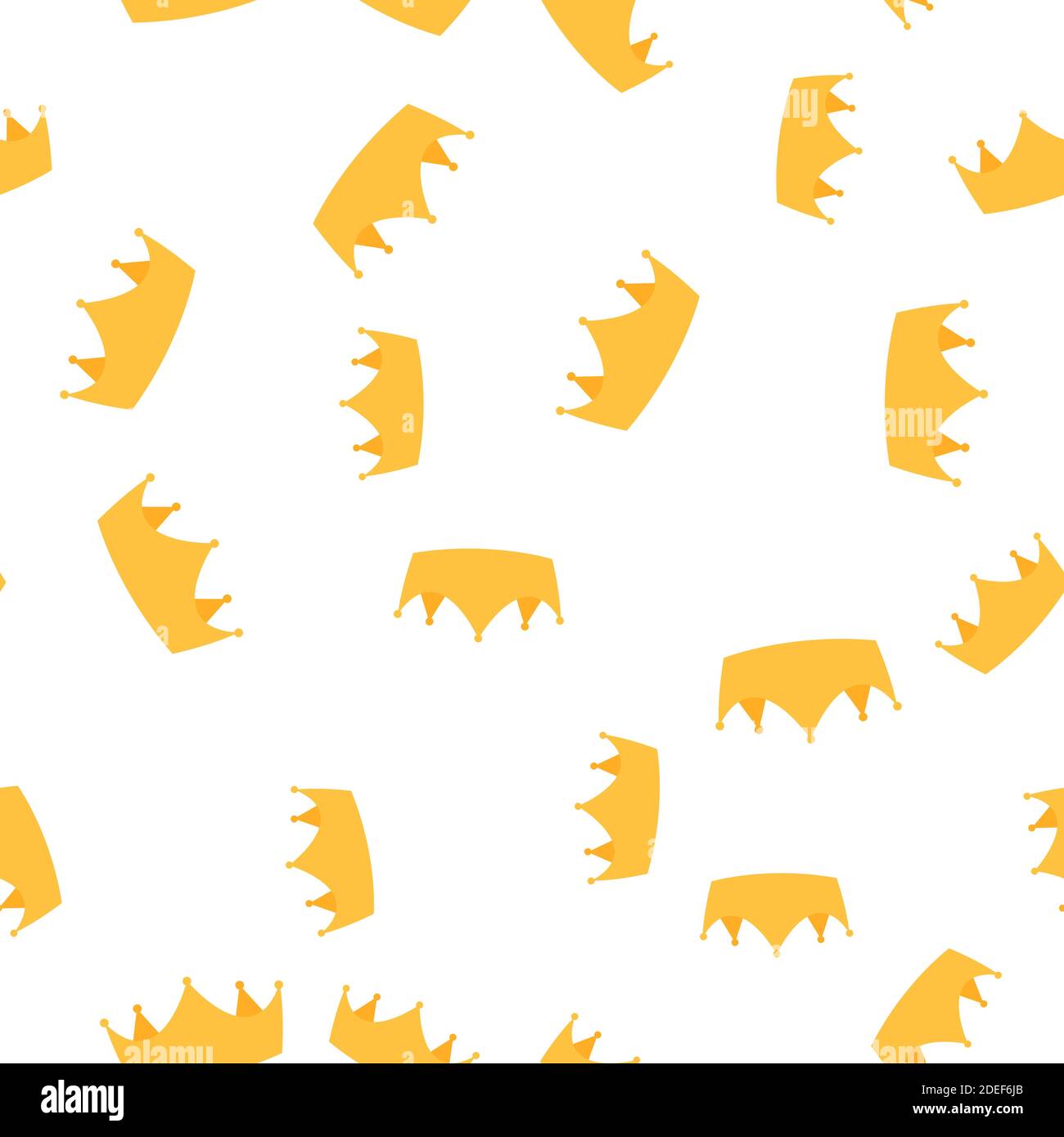 Princess Golden Crown Royal Vintage Luxury Seamless Pattern Background ...
