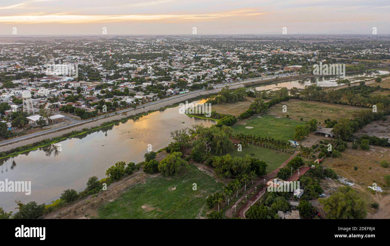 Guasave, Sinaloa, Mexico. Aerial view. (Photo by Luis Gutierrez / Norte Photo) Stock Photo