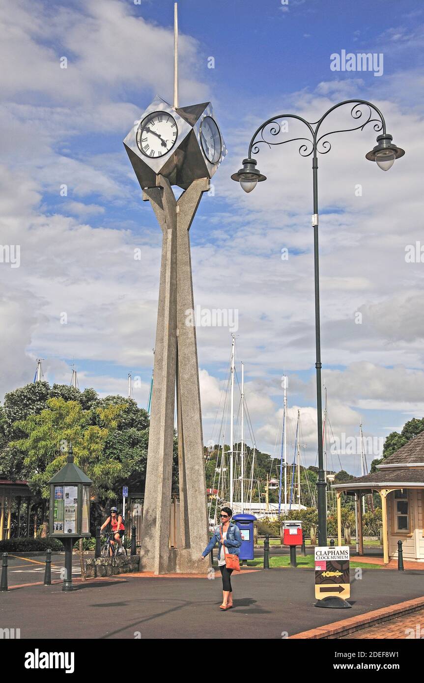 Clocktower, Town Basin Quayside, Whangarei, Northland Region, North Island, New Zealand Stock Photo