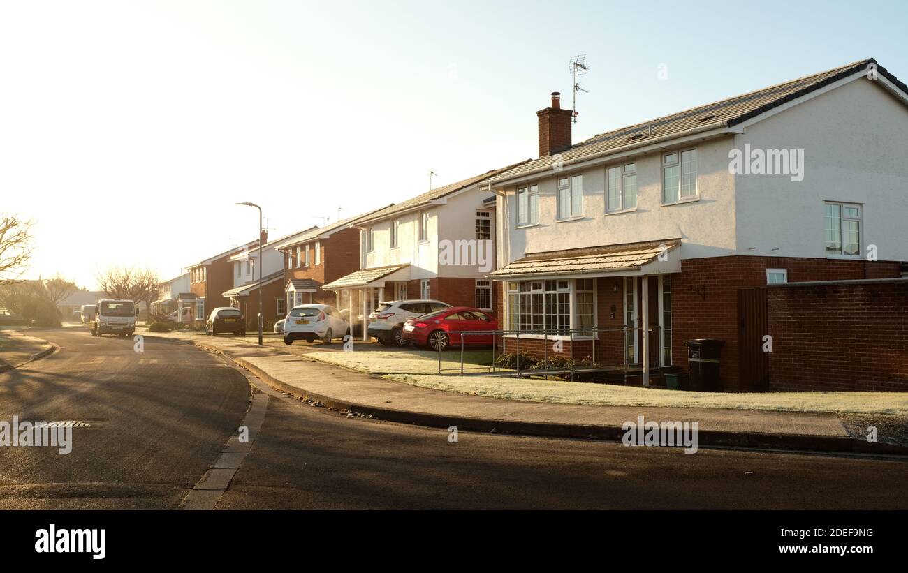 November 2020 Smart large houses on an estate in the Somerset village