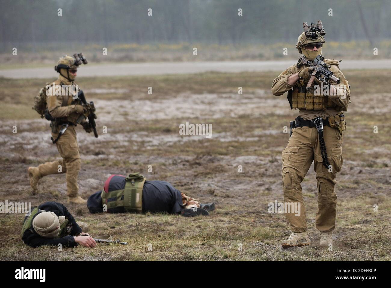 French army's special forces show their skills during the Special