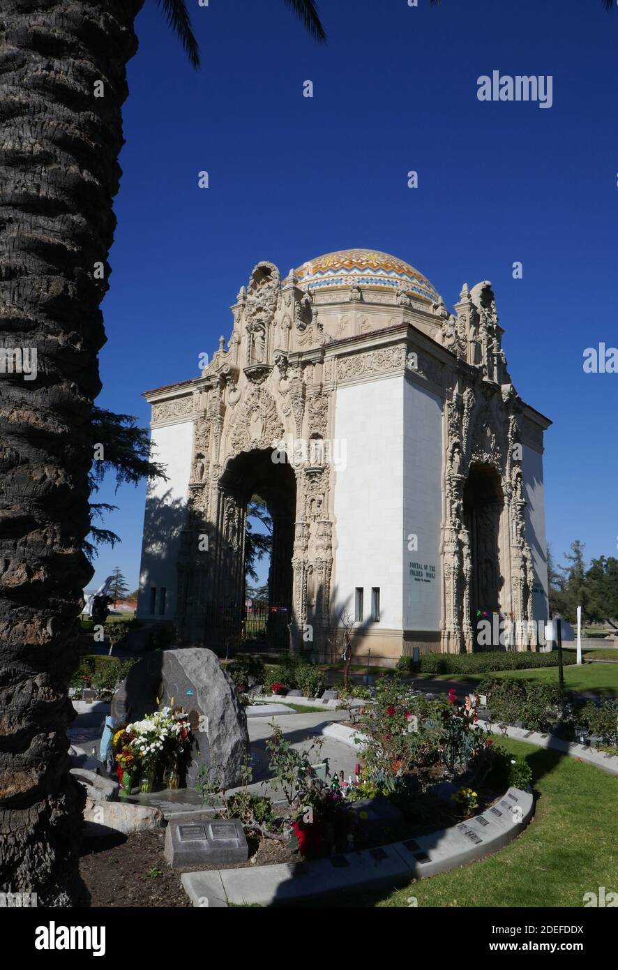 North Hollywood, California, USA 30th November 2020 A general view of atmosphere of Jon-Erik Hexum's Cenotaph and Memorial on November 30, 2020 at Valhalla Memorial Park in North Hollywood, California, USA. Photo by Barry King/Alamy Stock Photo Stock Photo