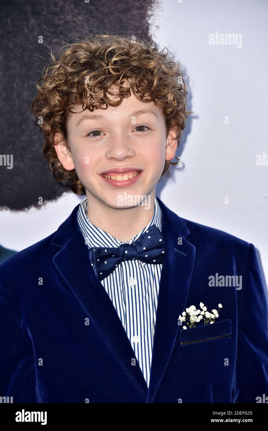 Tucker Meek attends the premiere of Universal Pictures ‘Little’ at