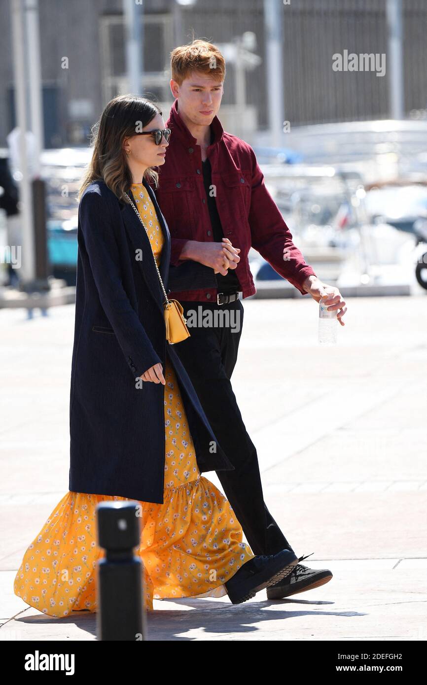 Jury member, Emma Mackey and boyfriend Daniel Whitlam attend a petanque  contest during the 2nd Canneseries - International Series Festival : Day  Five on April 09, 2019 in Cannes, France. Photo by