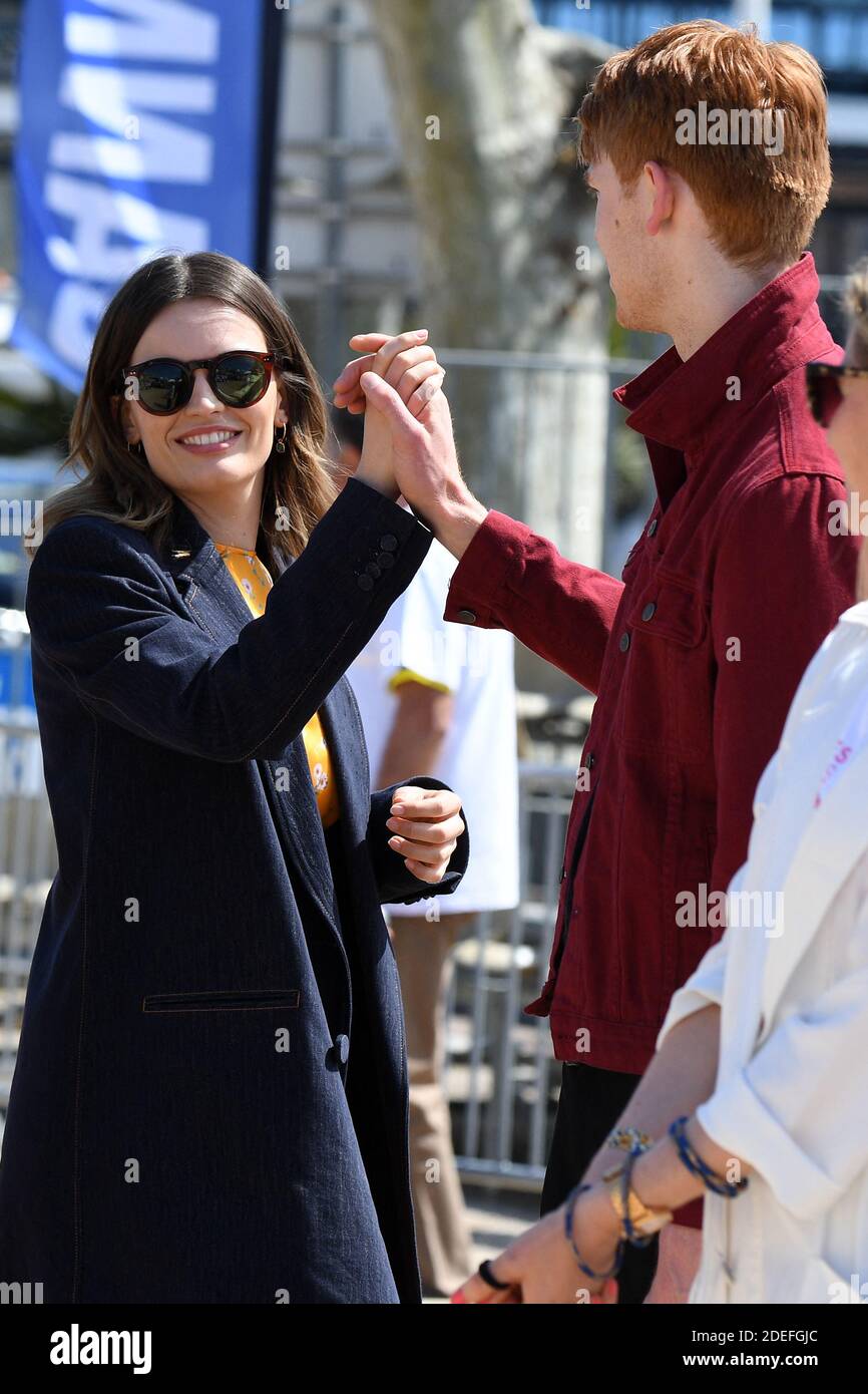 Jury member, Emma Mackey and boyfriend Daniel Whitlam attend a petanque  contest during the 2nd Canneseries - International Series Festival : Day  Five on April 09, 2019 in Cannes, France. Photo by