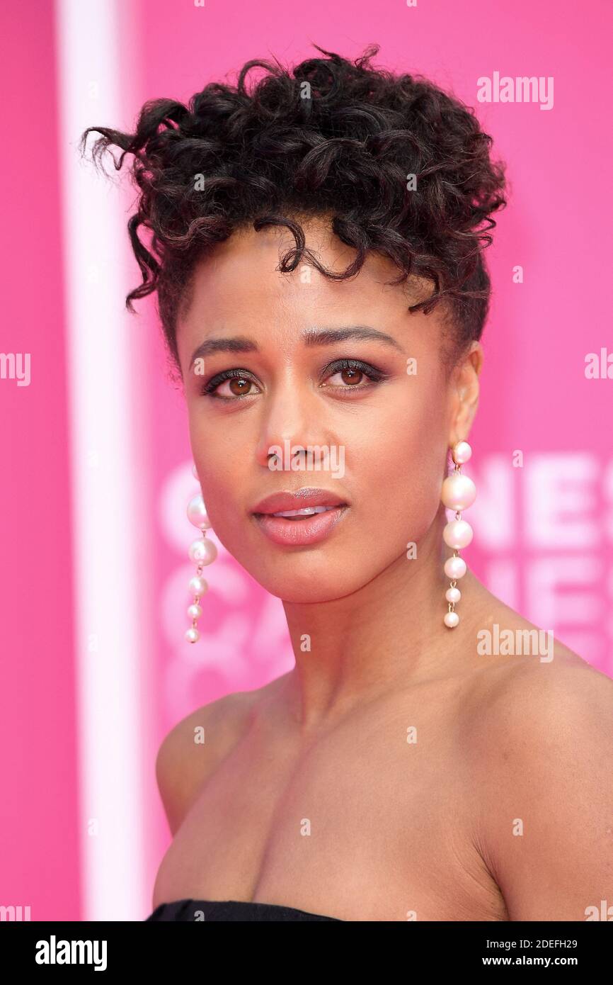 British actress Nina Toussaint-White from the serie 'The Feed' attends