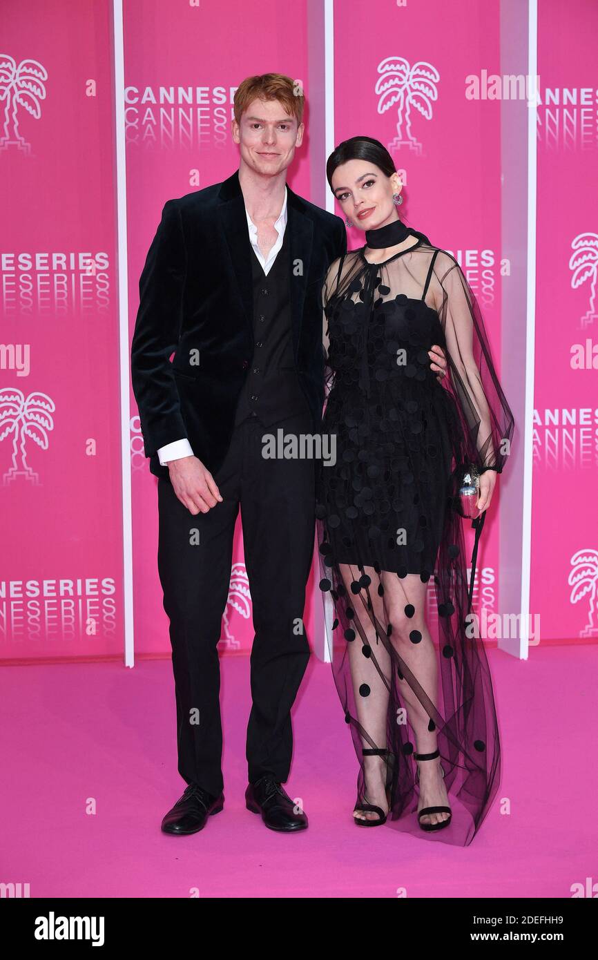 Jury member, Emma Mackey and her boyfriend Dan Whitlam attend the 2nd  Cannesseries - International Series Festival :