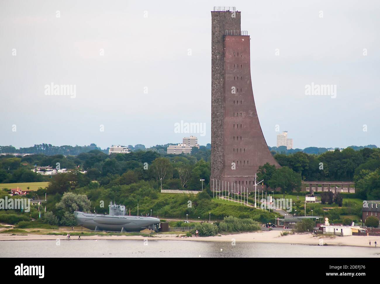 U-995 World War II German  U-Boat displayed at Laboe Naval memorial, near Kiel, Schleswig-Holstein, Germany Stock Photo