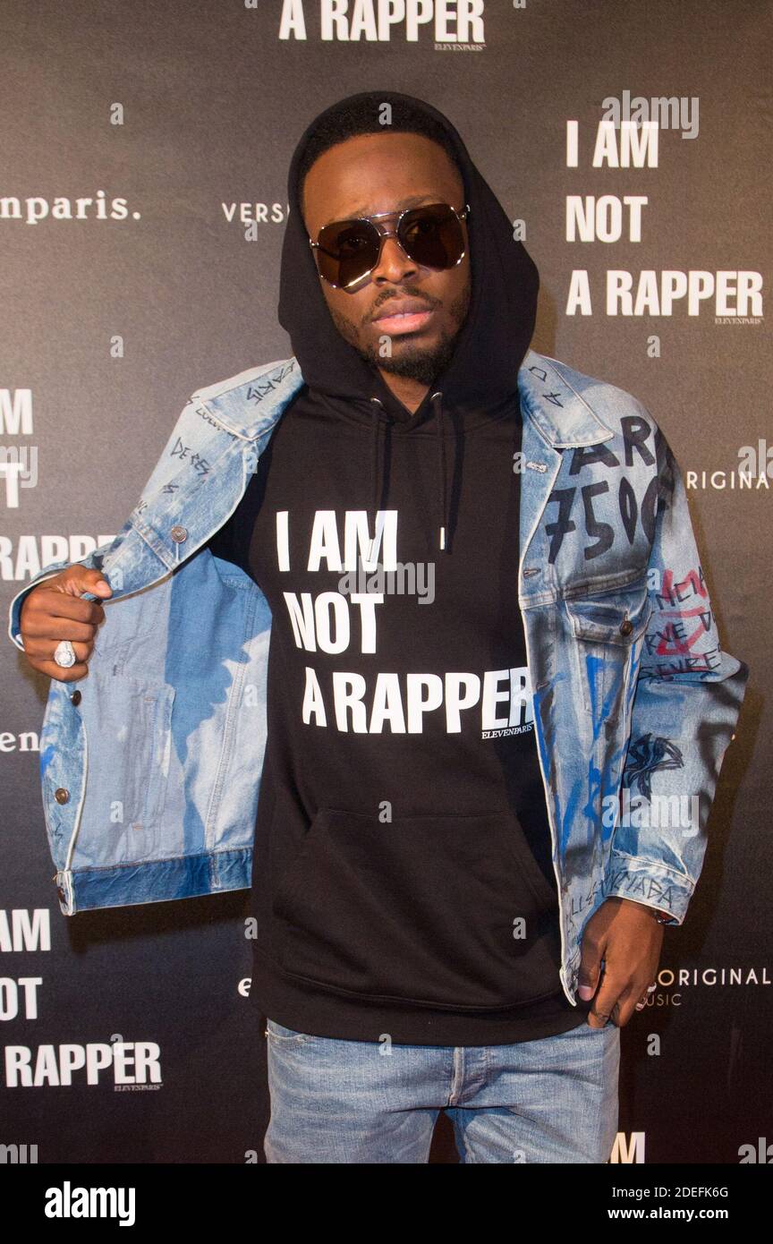 I Am Not A Rapper Gims Dadju attends 'I Am Not A Rapper' Elevenparis Capsule Collection Launch  Party by Gims and Demdem on April 11, 2019 in Paris, France. Photo by  Nasser Berzane/ABACAPRESS.COM Stock Photo - Alamy
