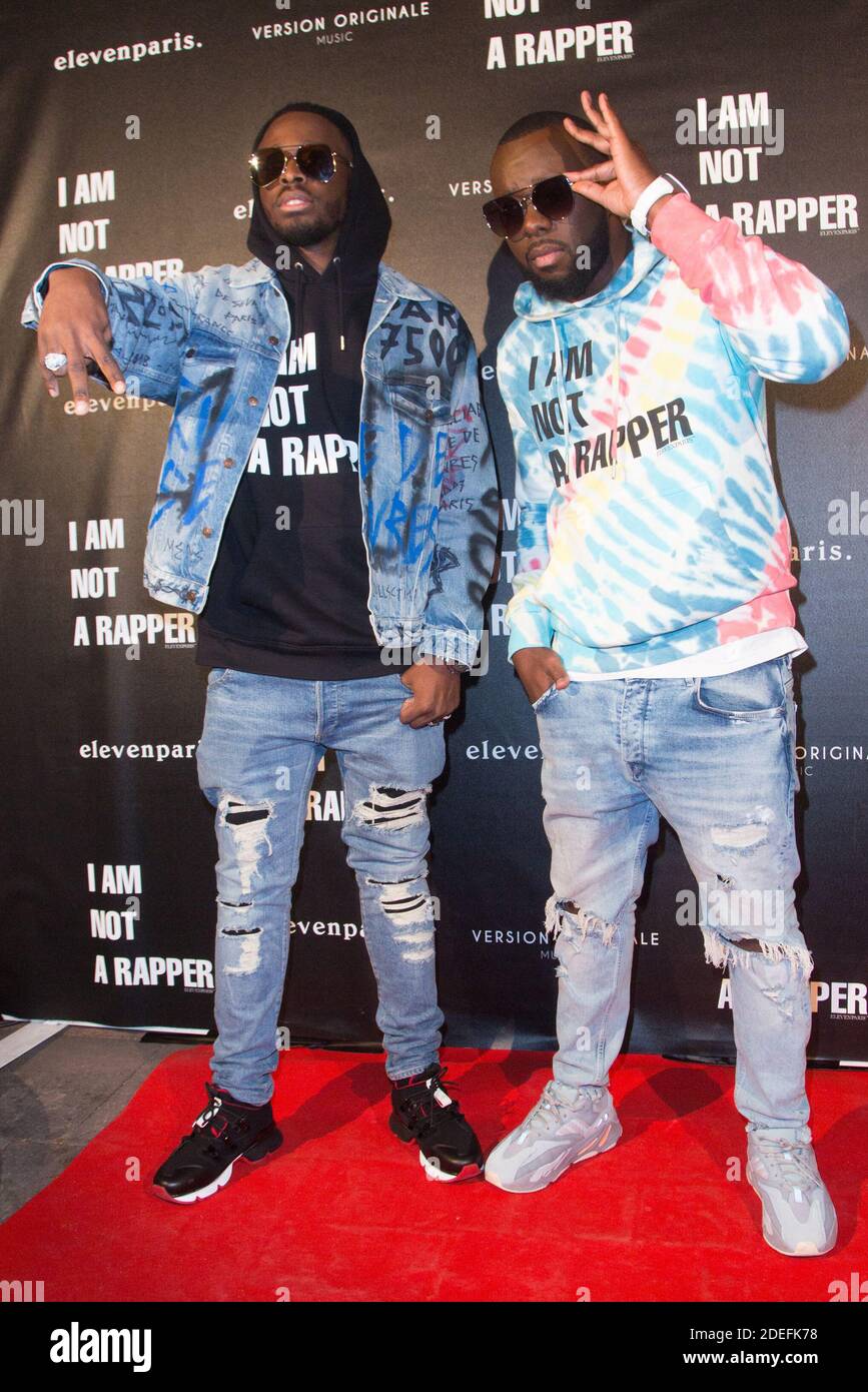 I Am Not A Rapper Gims Dadju and his brother Gims attends 'I Am Not A Rapper' Elevenparis Capsule  Collection Launch Party