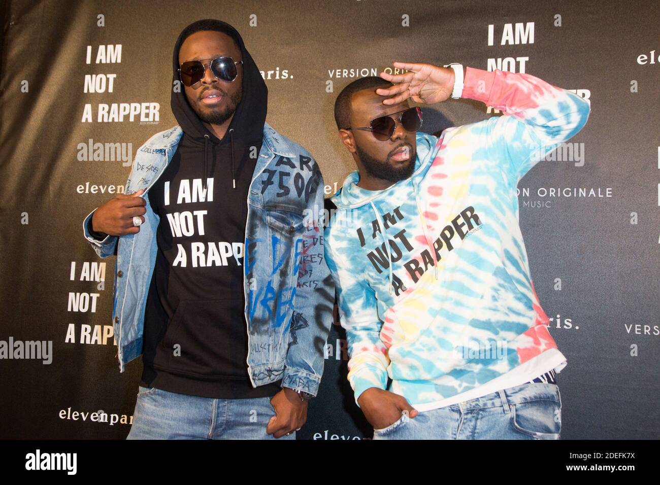 Dadju and his brother Gims attends 'I Am Not A Rapper' Elevenparis Capsule  Collection Launch Party