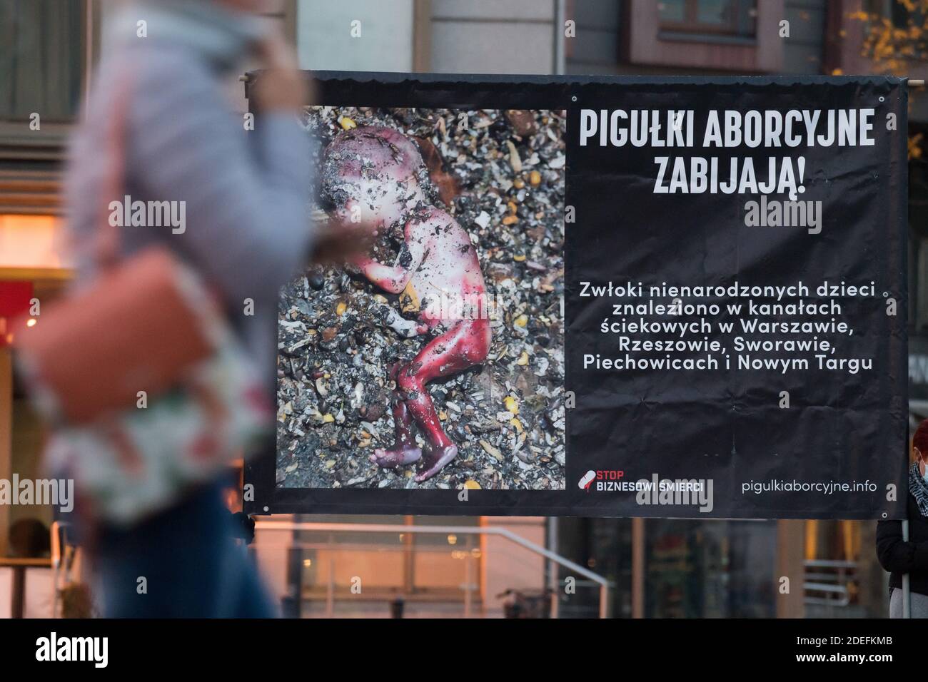 Anti abortion movement in Sopot, Poland November 15th 2020 © Wojciech Strozyk / Alamy Stock Photo Stock Photo