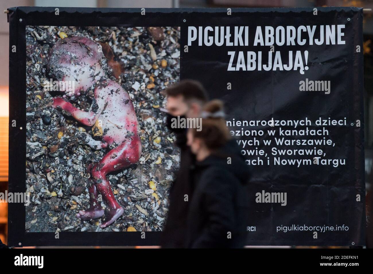 Anti abortion movement in Sopot, Poland November 15th 2020 © Wojciech Strozyk / Alamy Stock Photo Stock Photo