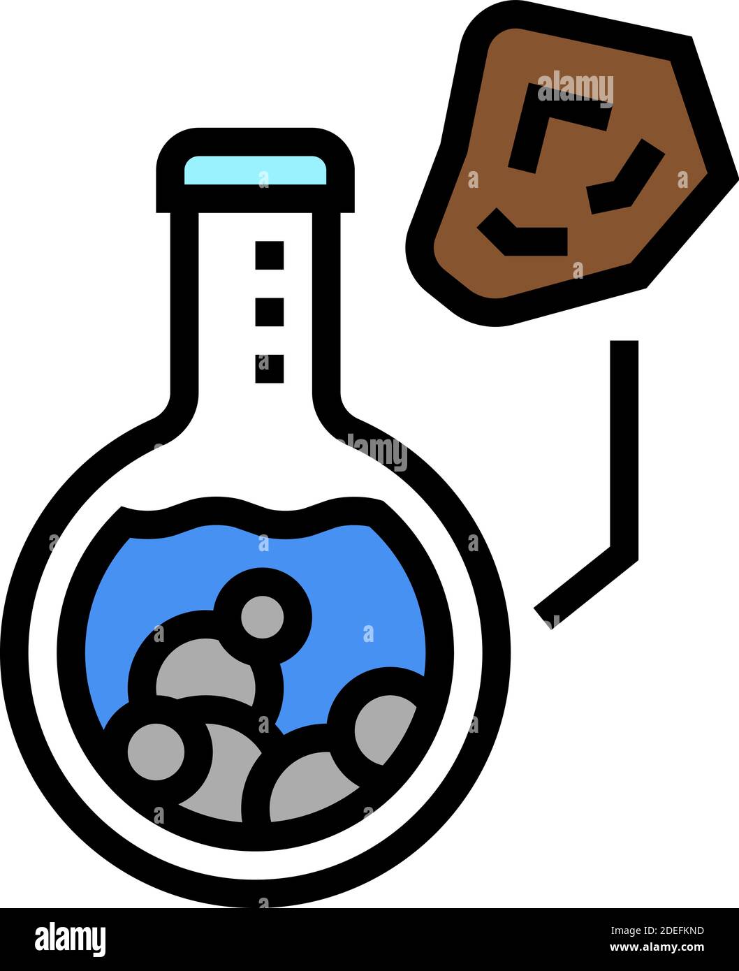 stone analysis color icon vector illustration Stock Vector Image & Art ...
