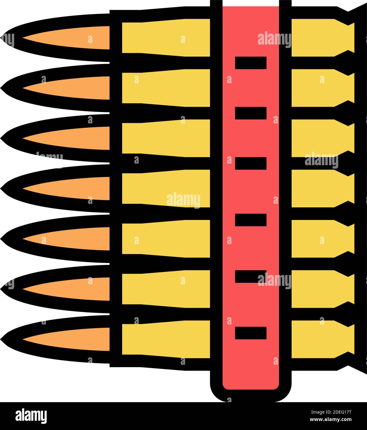 bullet clip color icon vector illustration Stock Vector Image & Art - Alamy