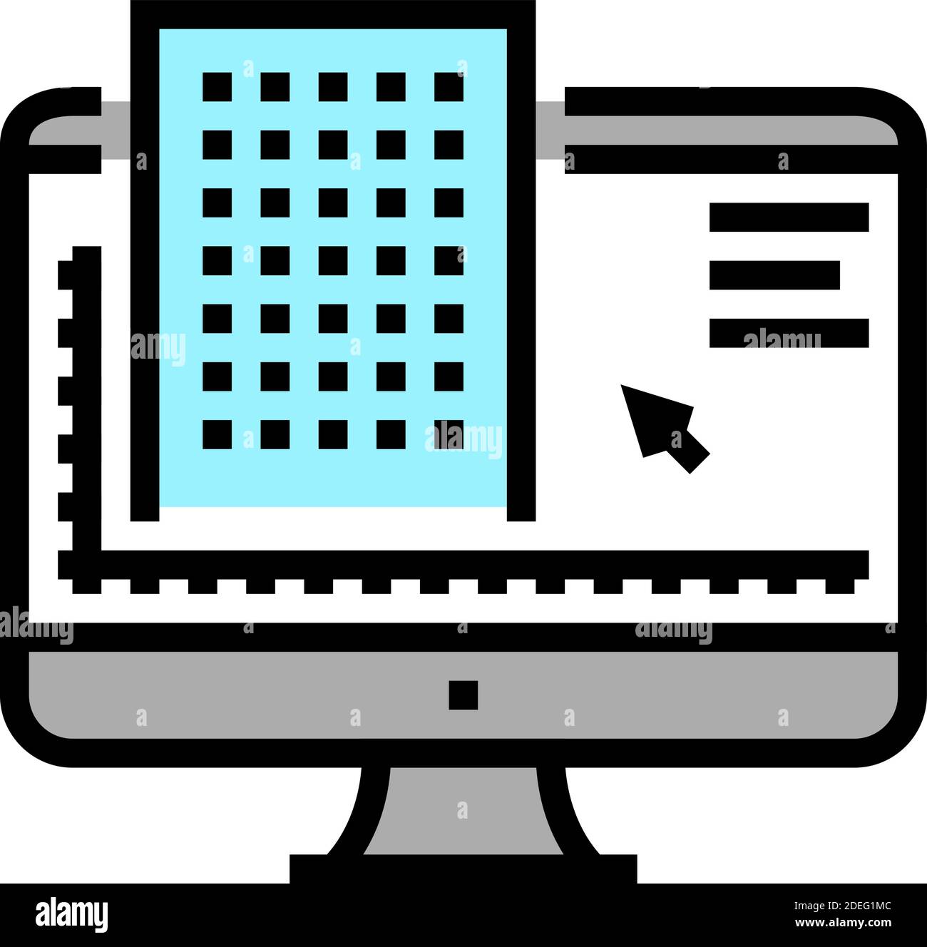 construction engineering color icon vector illustration Stock Vector ...