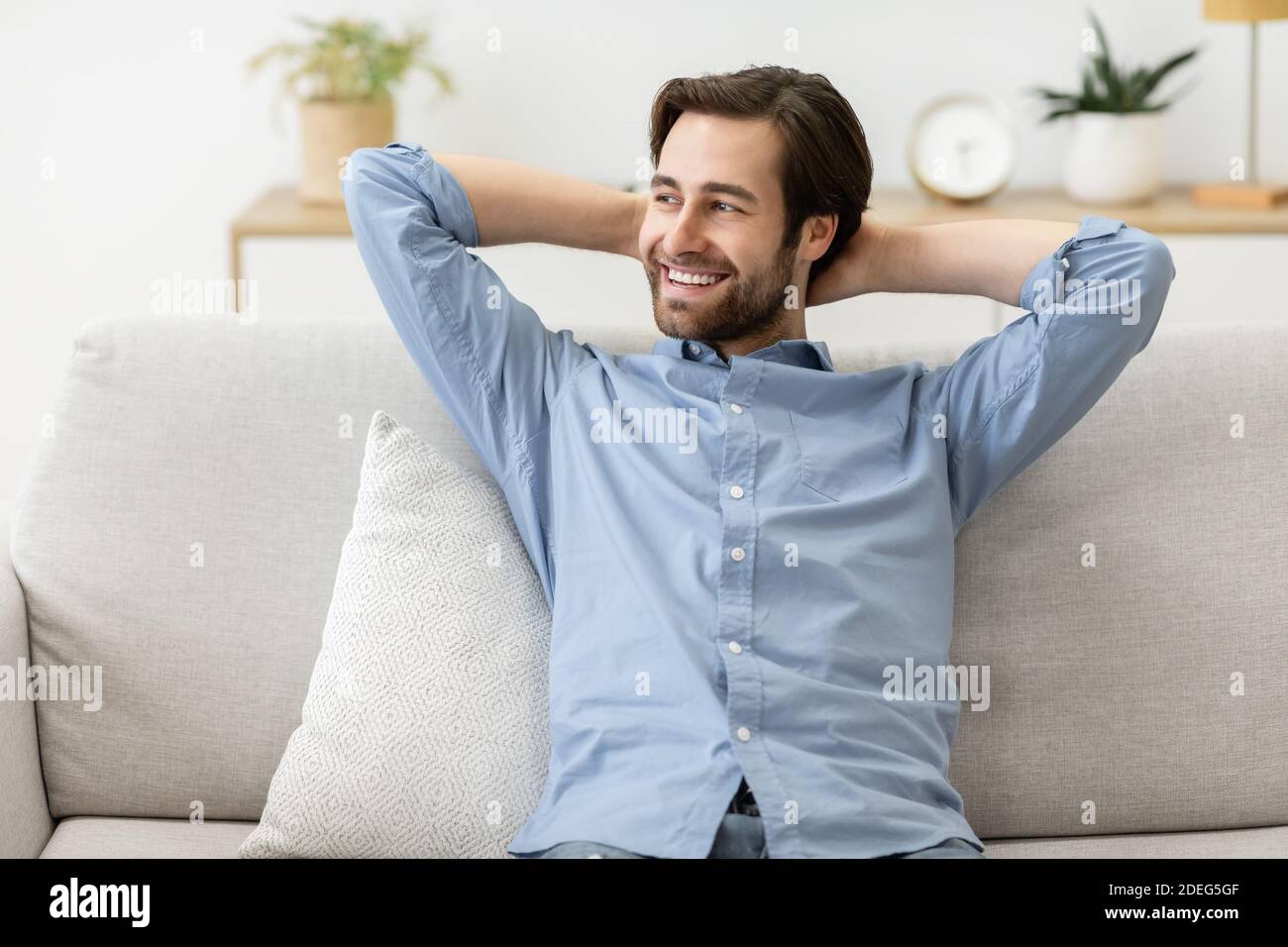 Successful man relaxed hi-res stock photography and images - Alamy