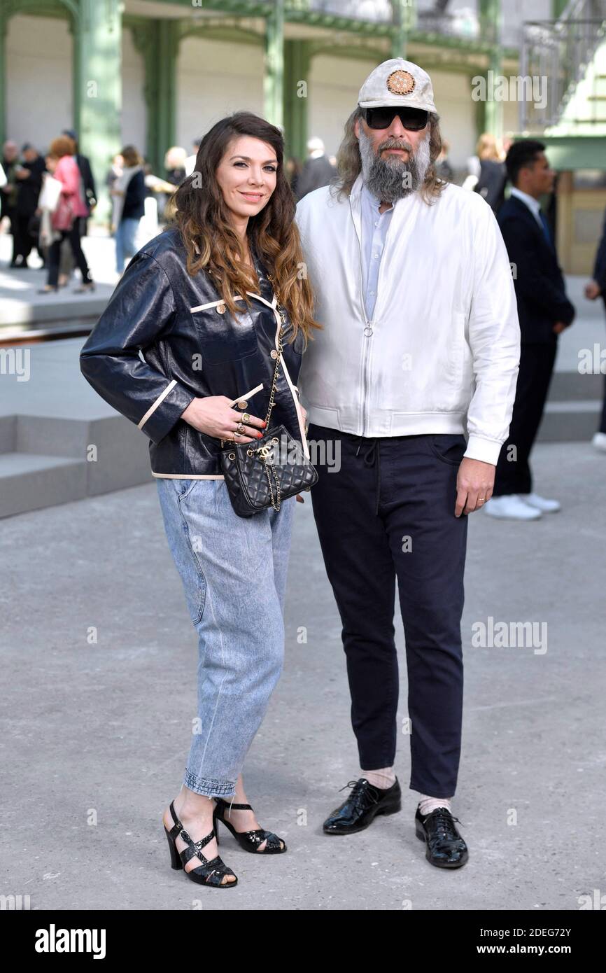 Amandine de la Richardiere and Sebastien Tellier attending the Chanel Cruise Collection 2020 Photocall at the Grand Palais in Paris, France on May 03, 2019. Photo by Aurore Marechal/ABACAPRESS.COM Stock Photo