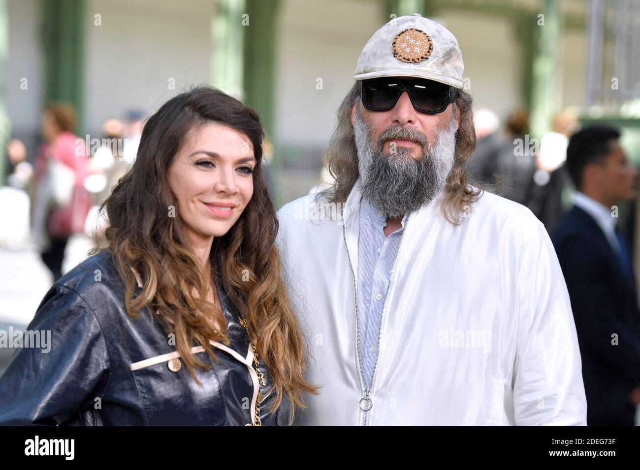 Amandine de la Richardiere and Sebastien Tellier attending the Chanel  Cruise Collection 2020 Photocall at the Grand Palais in Paris, France on  May 03, 2019. Photo by Aurore Marechal/ABACAPRESS.COM Stock Photo - Alamy