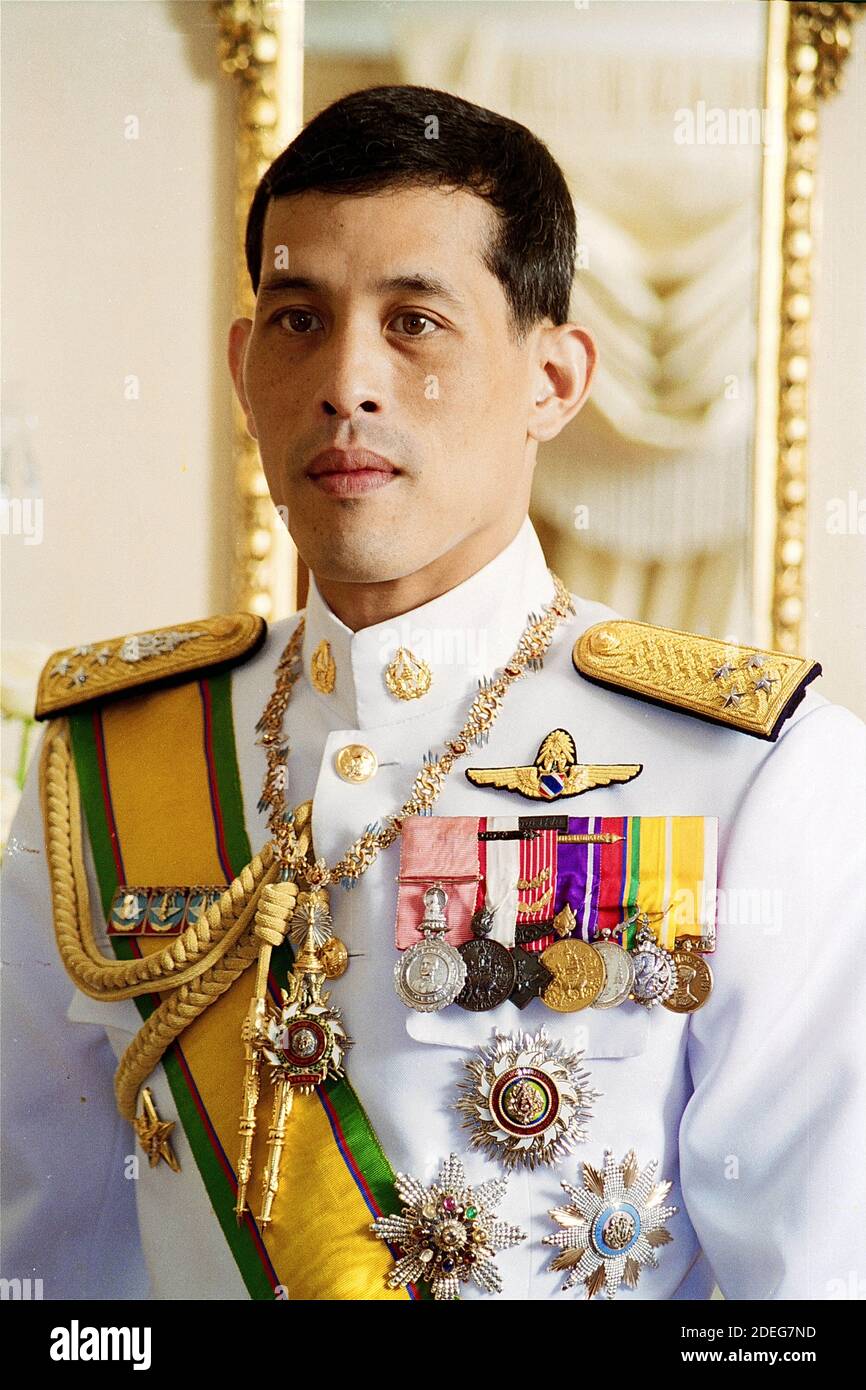 Undated file pictures of Thai King Rama X in Thailand. Thailand held