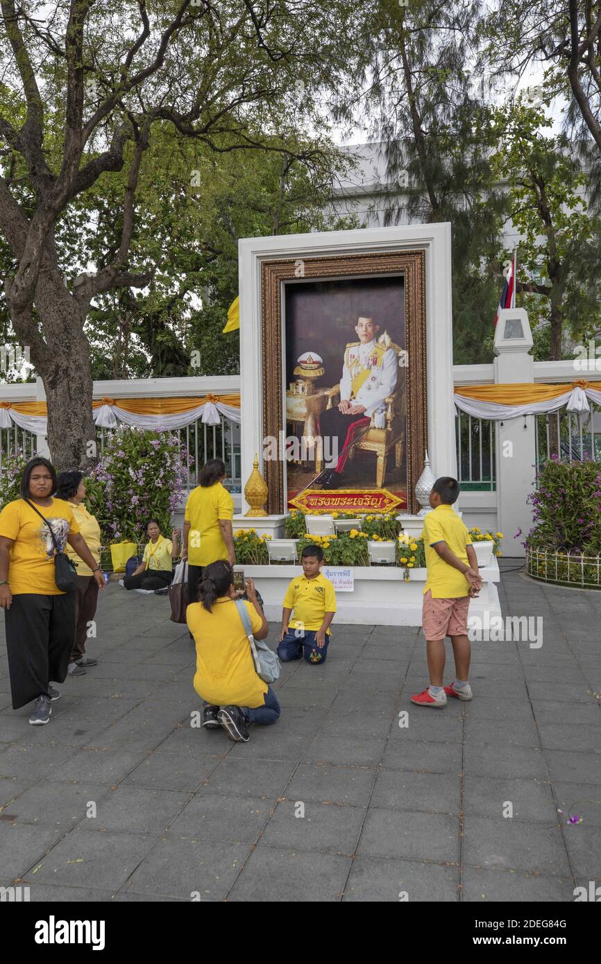 Coronation of the King of Thailand, Rama X, His Majesty King Maha Vajiralongkorn Bodindradebayavarangkun, Bangkok, Thailand, on May 04, 2019. Photo by Loic Baratoux /ABACAPRESS.COM Stock Photo