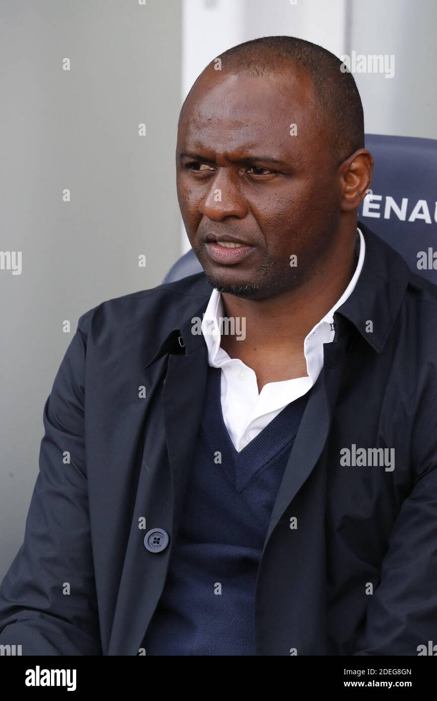 Nice's coach Patrick Vieira during the French First League soccer match