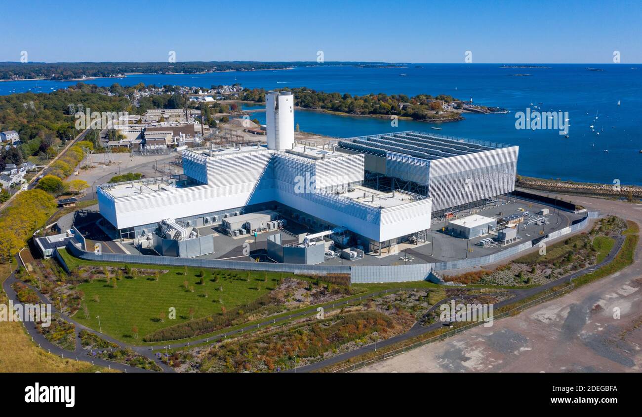 Footprint Power Salem Harbor Operations, Salem, MA, USA Stock Photo