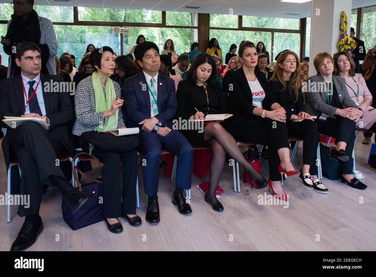 Vincenzo Spadafora, Secratary of State for parity for Italy, Kazuyuki  NAKANE, State Minister for Cabinet Office for Japan, Maryam Monsef minister  of women and gender equality for Canada, Marlène Schiappa, Secretary of