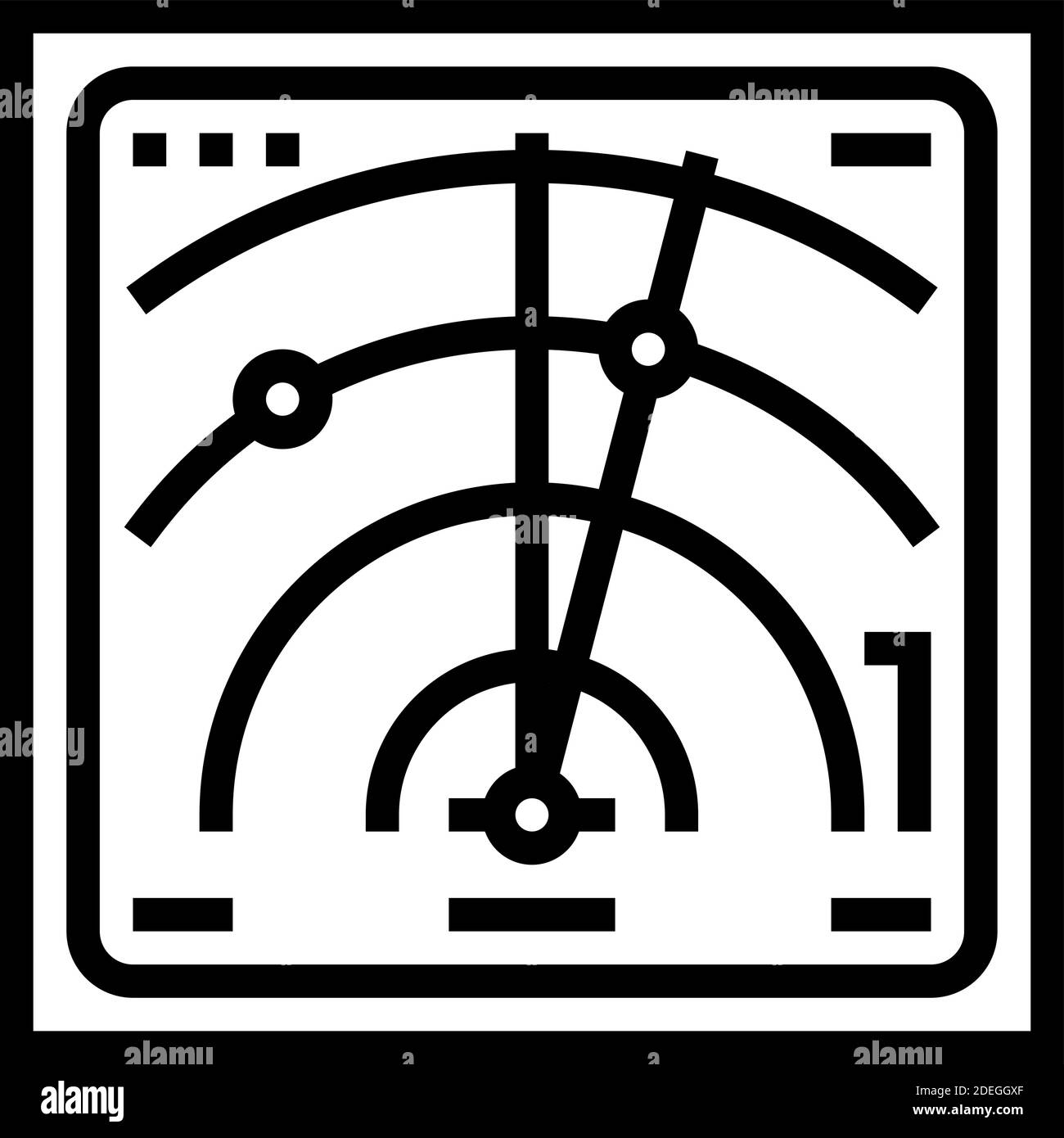 radar location technology line icon vector illustration Stock Vector ...