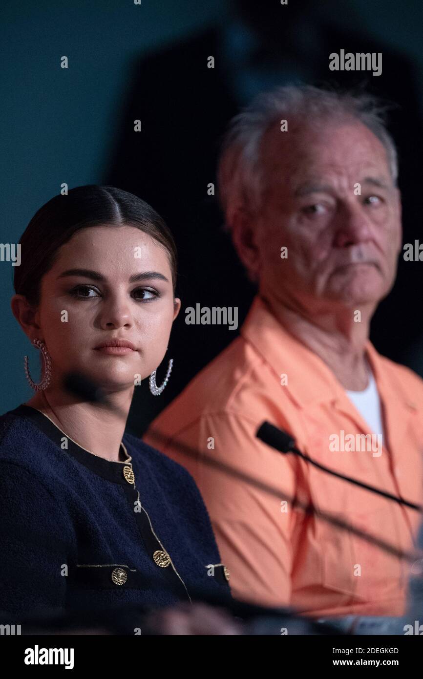 Selena Gomez and Bill Murray attending The Dead Don't Die Press Conference as part of the 72nd Cannes International Film Festival in Cannes, France on May 15, 2019. Photo by Aurore Marechal/ABACAPRESS.COM Stock Photo