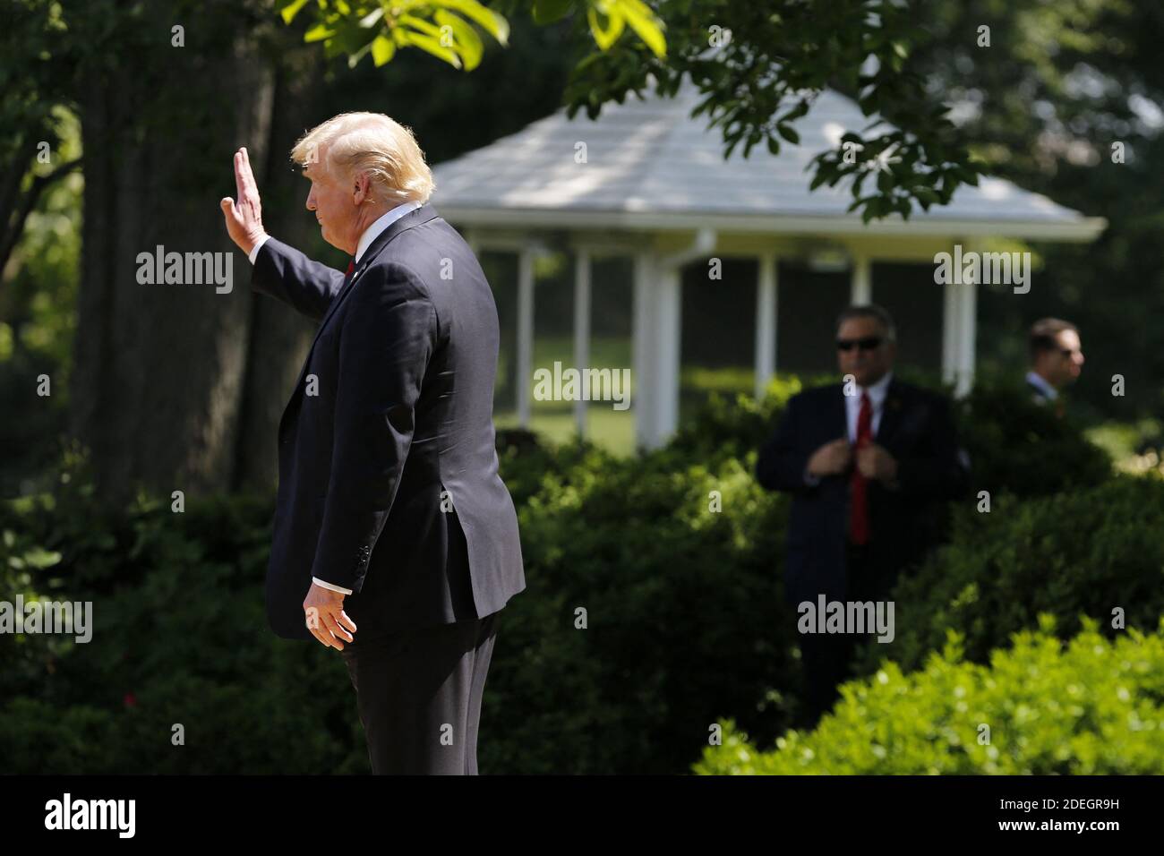 U.S. President Donald J. Trump makes remarks on immigration policy in ...