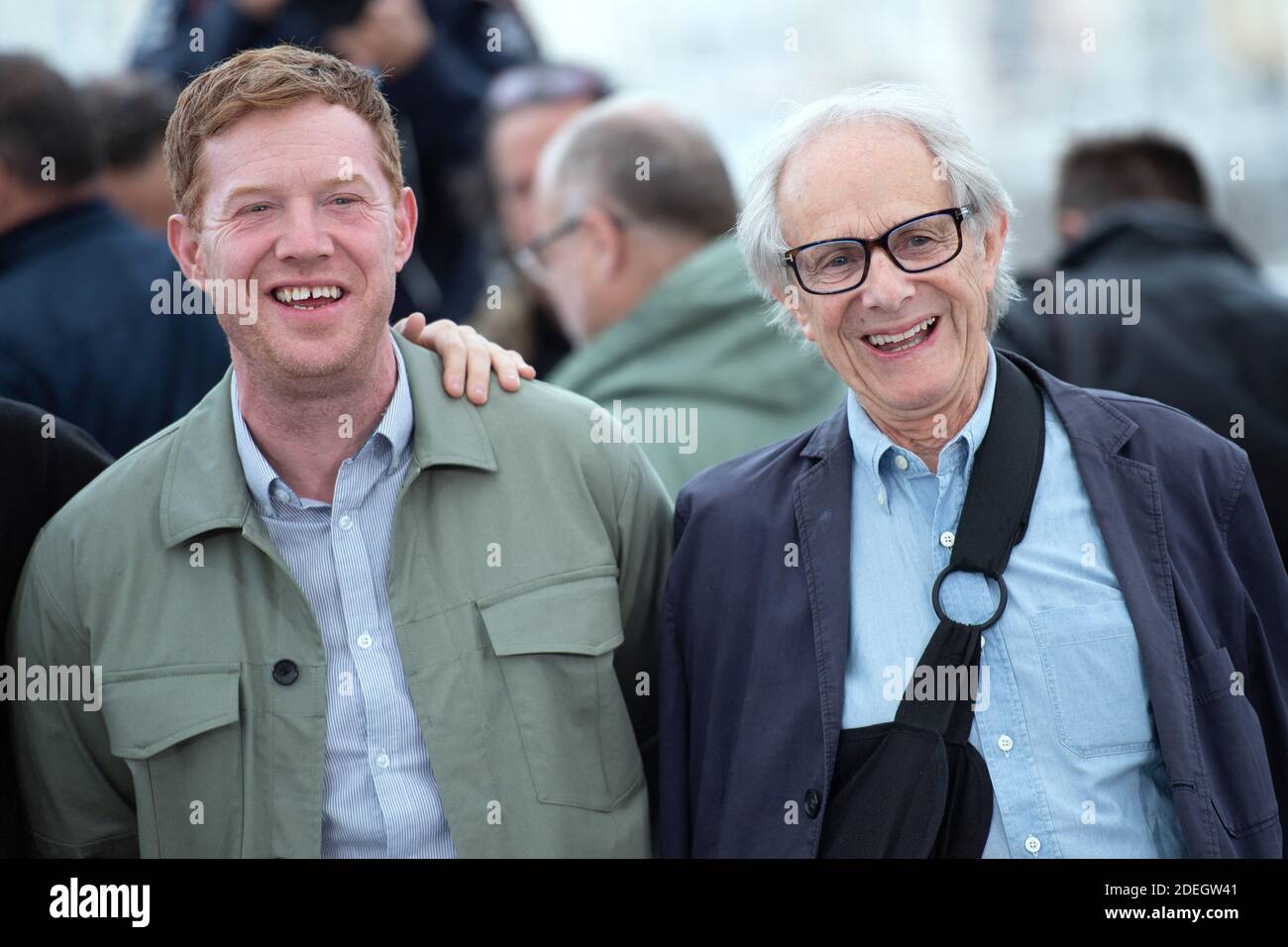 Kris Hitchen and Ken Loach attending the Sorry We Missed You Photocall as part of the 72nd Cannes International Film Festival in Cannes, France on May 17, 2019. Photo by Aurore Marechal/ABACAPRESS.COM Stock Photo