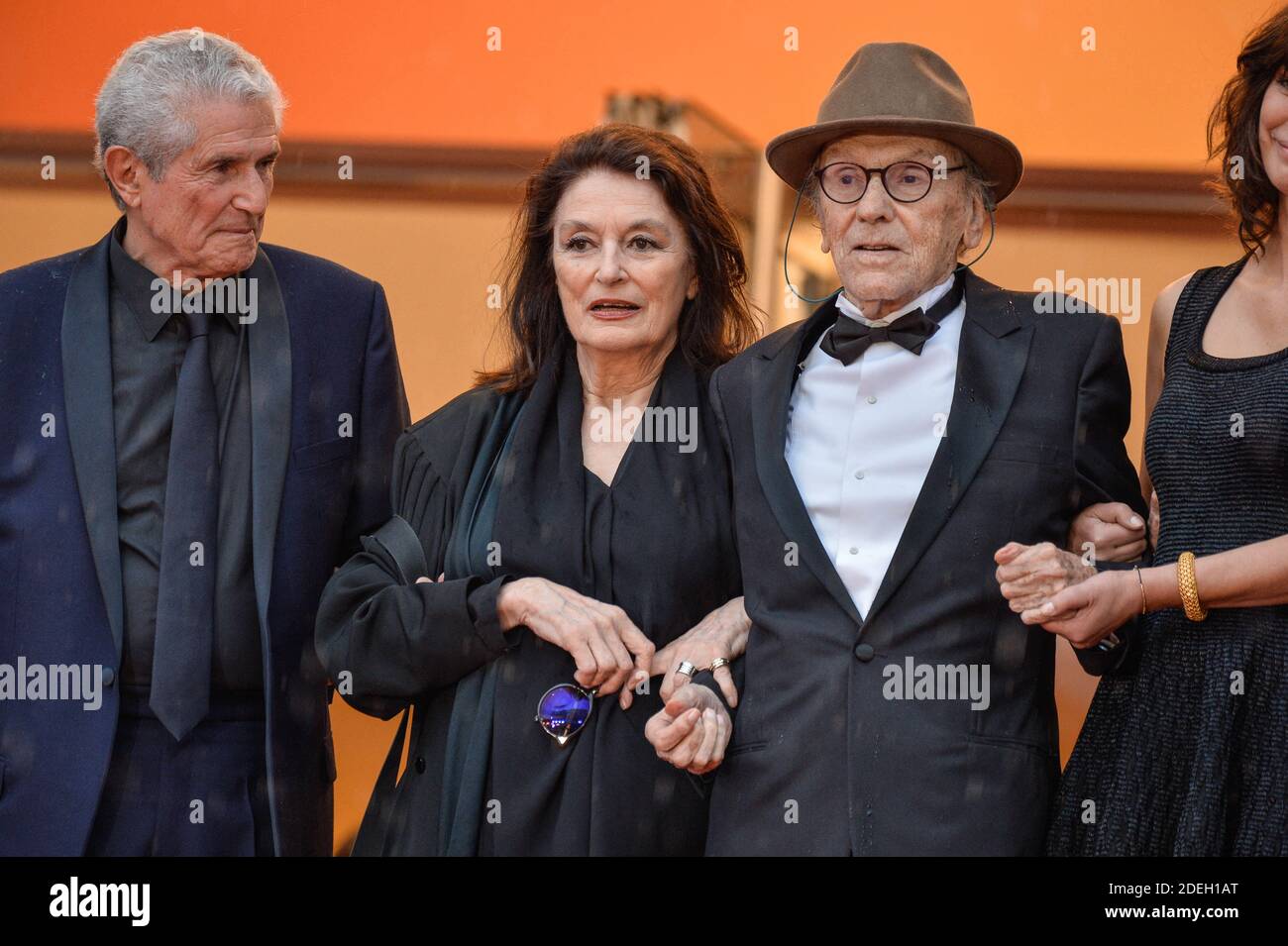 Anouk Aimee, Jean Louis Trintignant, Claude Lelouch attending the premiere  of Les Plus Belles Annees D Une Vie during 72nd Cannes Film Festival in  Cannes, France on May 18, 2019. Photo by