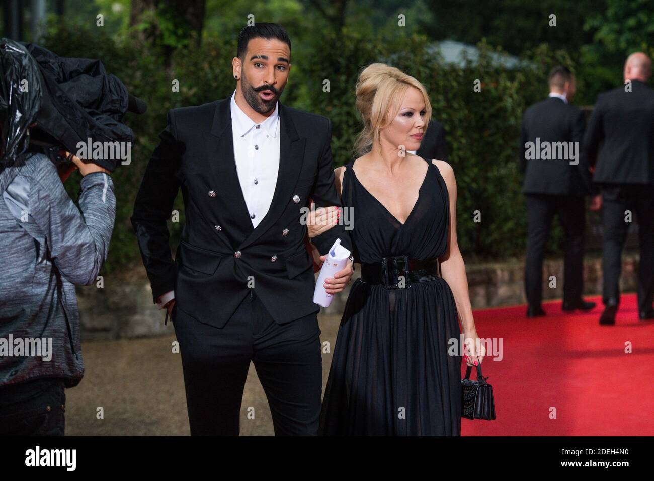 File photo - Pamela Anderson and Adil Rami attending the ceremony for ...