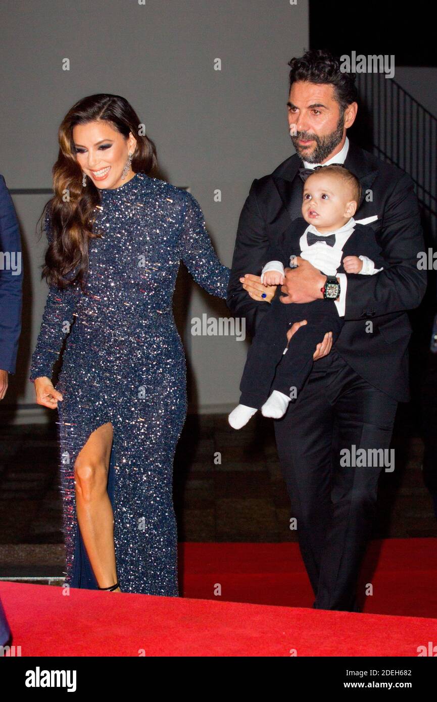 Eva Longoria, her husband Jose Antonio Baston and their son Santiago