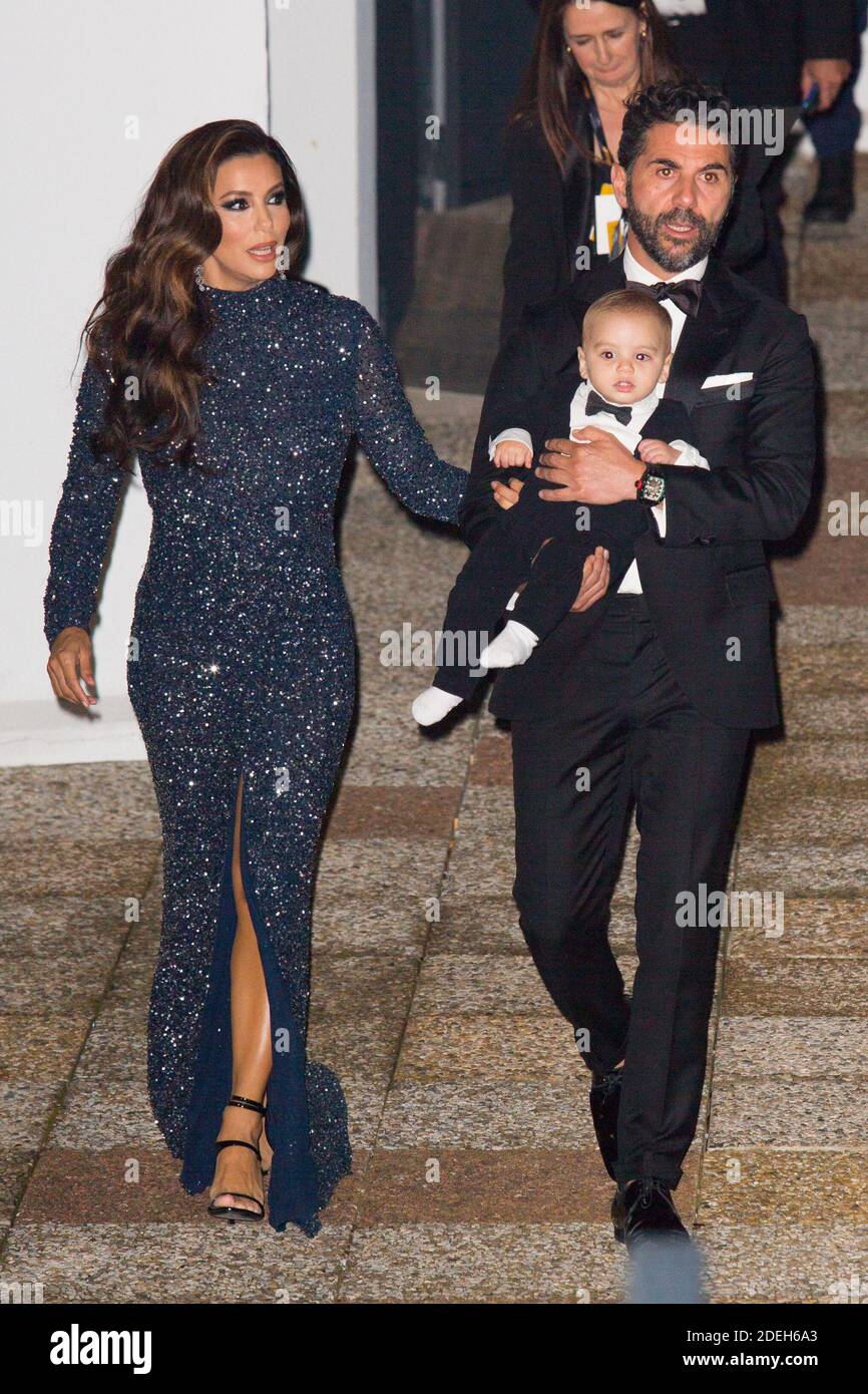 Eva Longoria, her husband Jose Antonio Baston and their son Santiago