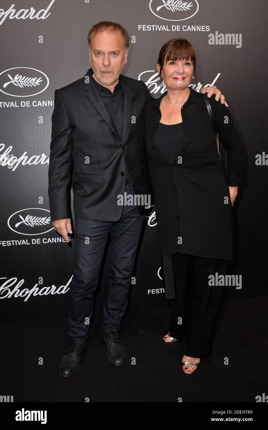 Enki Bilal and wife attending the Chopard Trophy at Agora during 72nd Cannes Film Festival in Cannes, France on May 20, 2019. Photo by Julien Reynaud/APS-Medias/ABACAPRESS.COM Stock Photo
