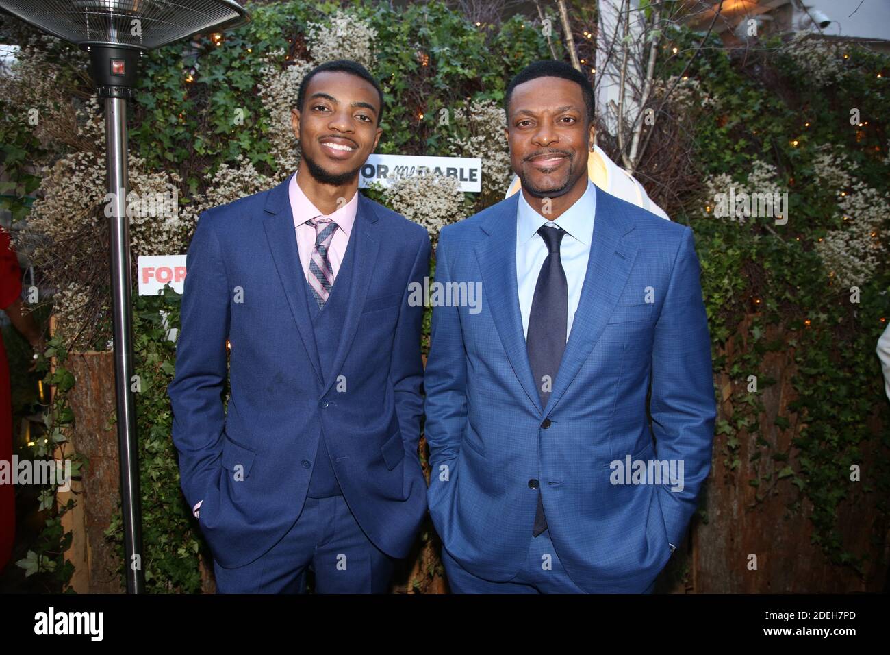 Exclusive - Chris Tucker and his son attending Conscious creative