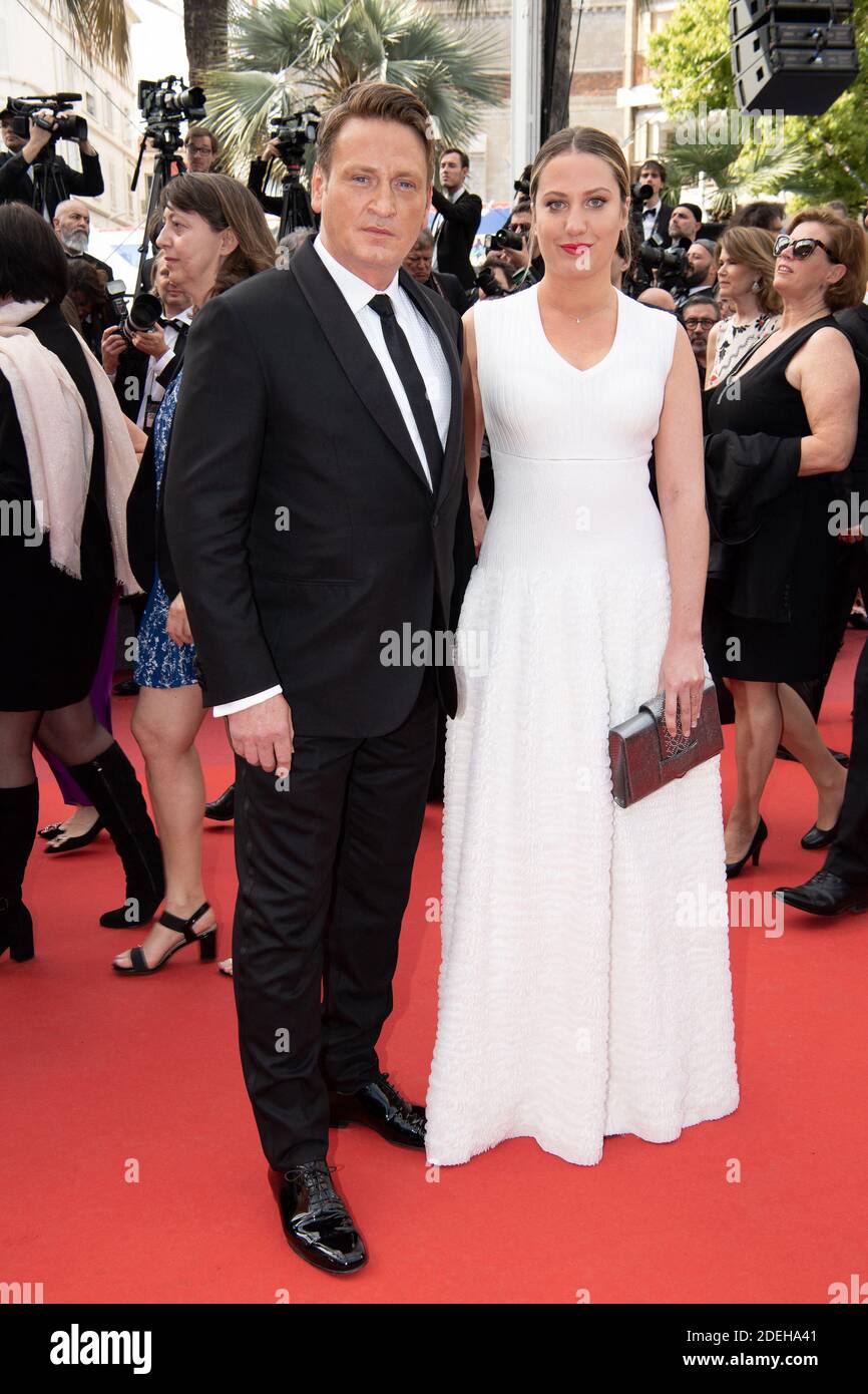 Benoit Magimel and Margot Pelletier attend the screening of Once Upon a Time in Hollywood during the 72nd annual Cannes Film Festival on May 21, 2019 in Cannes, FrancePhoto by David Niviere/ABACAPRESS.COM Stock Photo